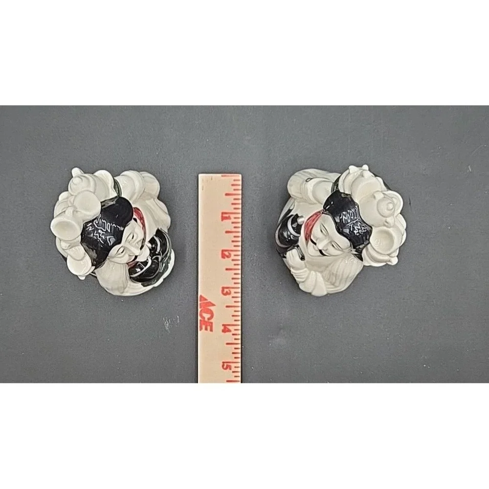 Dept 56 Italian Chef Salt and Pepper Shakers Ceramic Waiter Bistro Set White‎